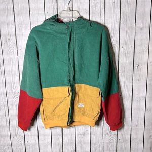 Zaful color block corduroy jacket size Small